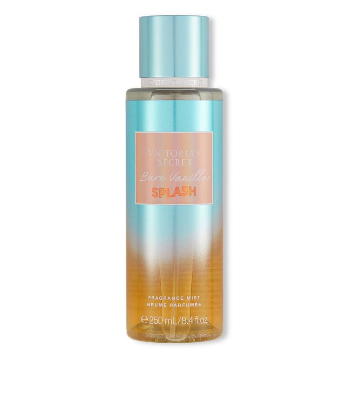 بادی میست اسپری Bare Vanilla ویکتوریا سکرت با بستهبندی اصلی روی میز آرایش