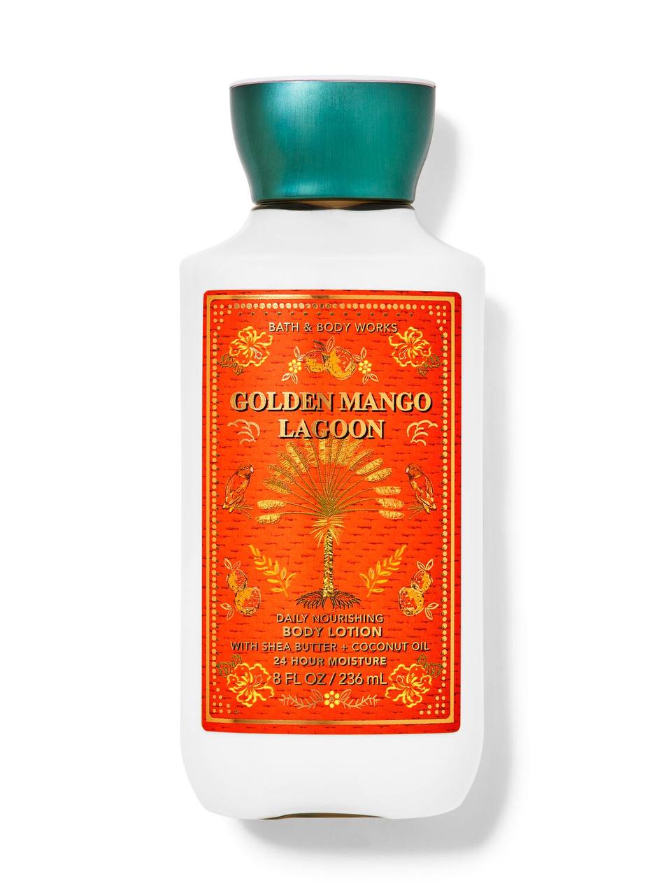 بطری لوسیون بدن Golden Mango Lagoon بث اند بادی ورکس با بستهبندی اصلی برند