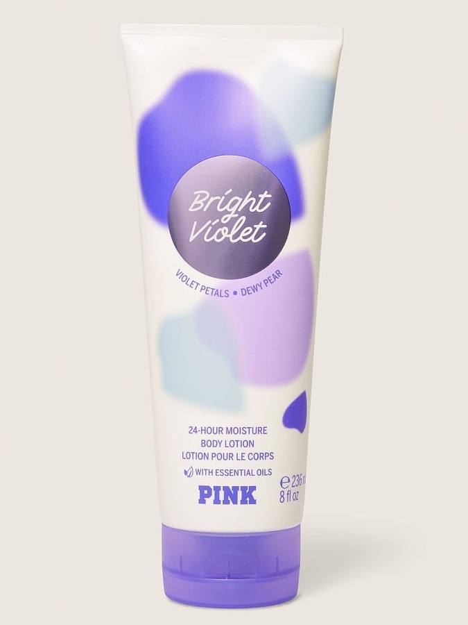 لوسیون بدن Bright Violet پینک، تیوپ ۲۳۶ میلیلیتری، نمای کامل بستهبندی اصلی