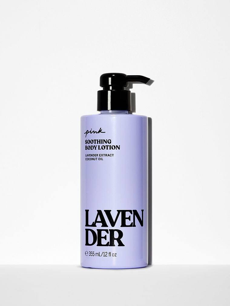 بطری پمپی بادی لوشن Lavender برند PINK با رنگ بستهبندی بنفش ملایم