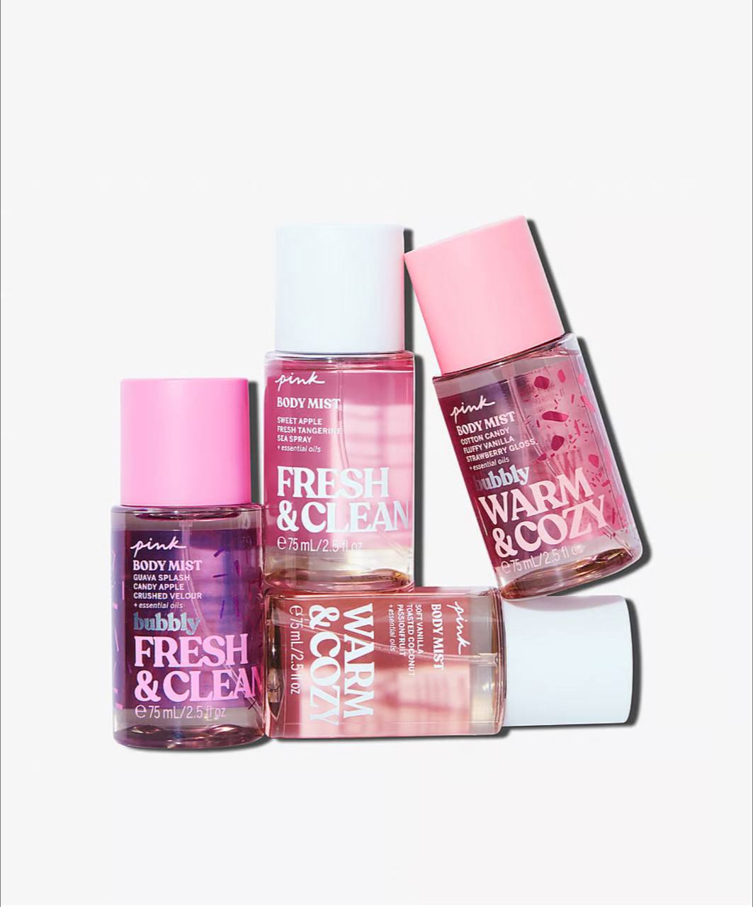 پک کادویی بادی میست Merry Mini Mist مدل Bubbly پینک