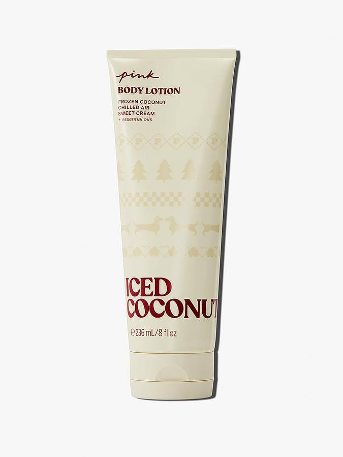 لوسیون بدن Iced Coconut ویکتوریا سکرت در تیوپ ۲۳۶ میلیلیتری، نمای بستهبندی محصول