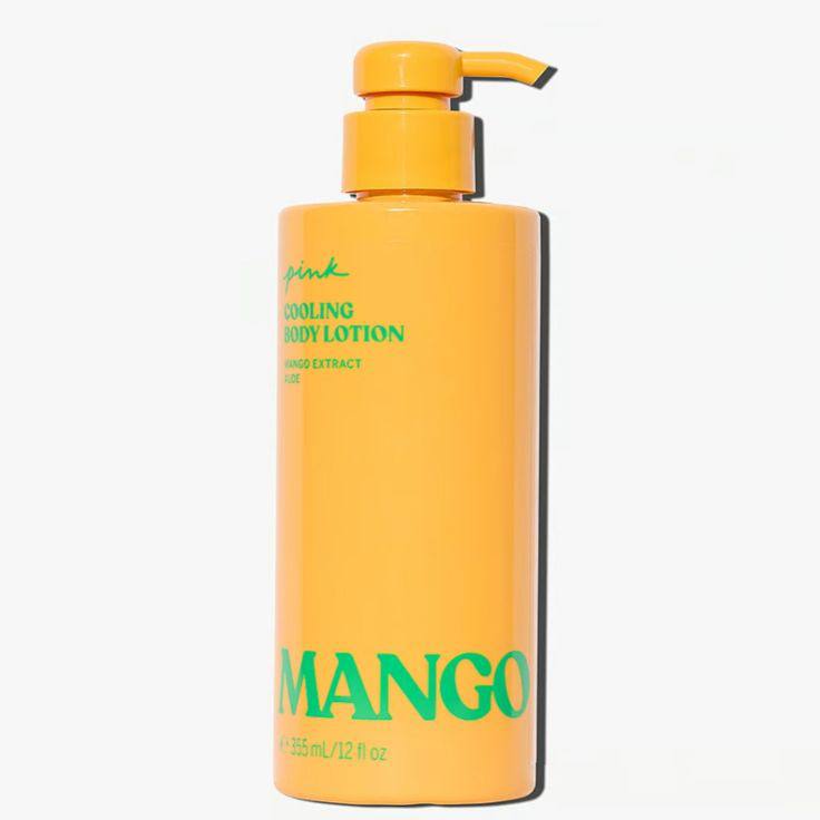 لوسیون بدن Mango پینک با بطری پمپی و رایحهی گرم انبهای