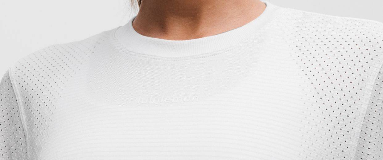 تیشرت swiftly high low cropped short sleeve shirt لولولمون اورجینال