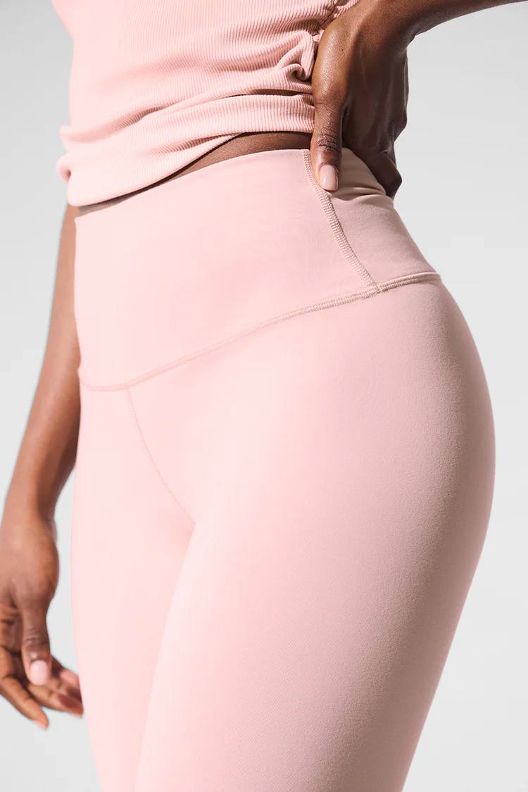 لگ ورزشی High waist Airbrush صورتی alo اورجینال