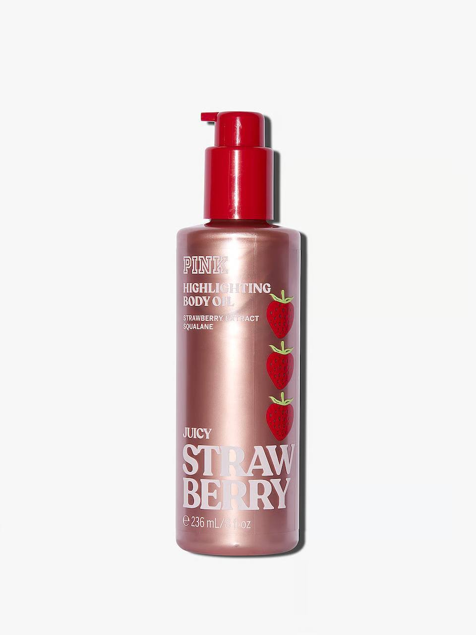 روغن براق‌کننده و هایلایتر juicy strawberry ویکتوریا سکرت