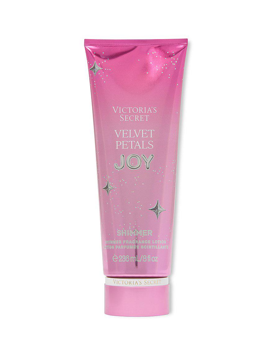 لوسیون بدن Velvet Petal Joy ویکتوریا سکرت در بستهبندی تیوپی، نمای کامل بطری