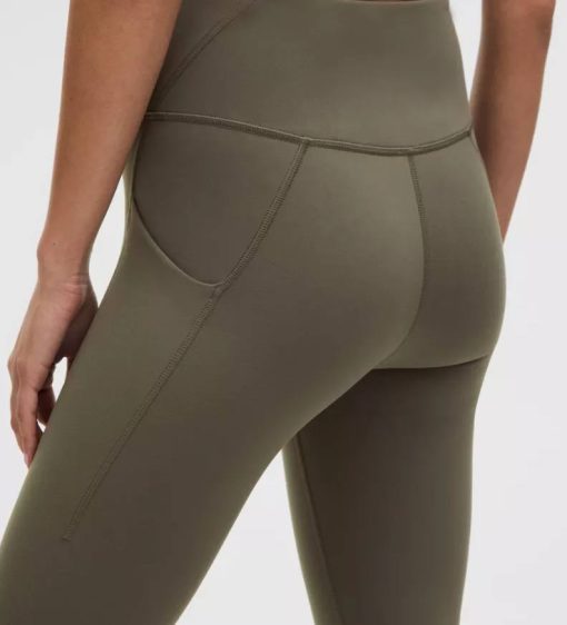 لگ ورزشی wunder train hr tight 25 pocket  قهوه ای لولولمن اورجینال - تصویر 2