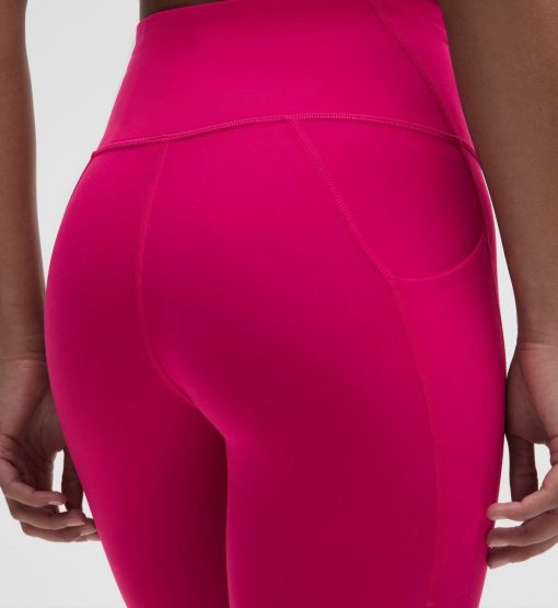 لگ ورزشی wunder train hr tight 25 pocket سرخابی لولولمن اورجینال - تصویر 3